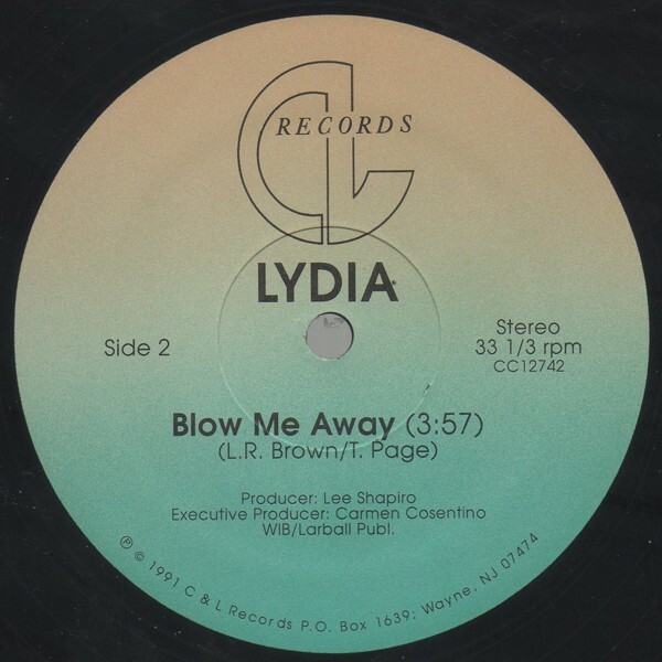 Lydia (HI-NRG) – Soldier Boy w Blow Me Away 12″ Vinyl AUTOGRAHED RARE C&L RECORD