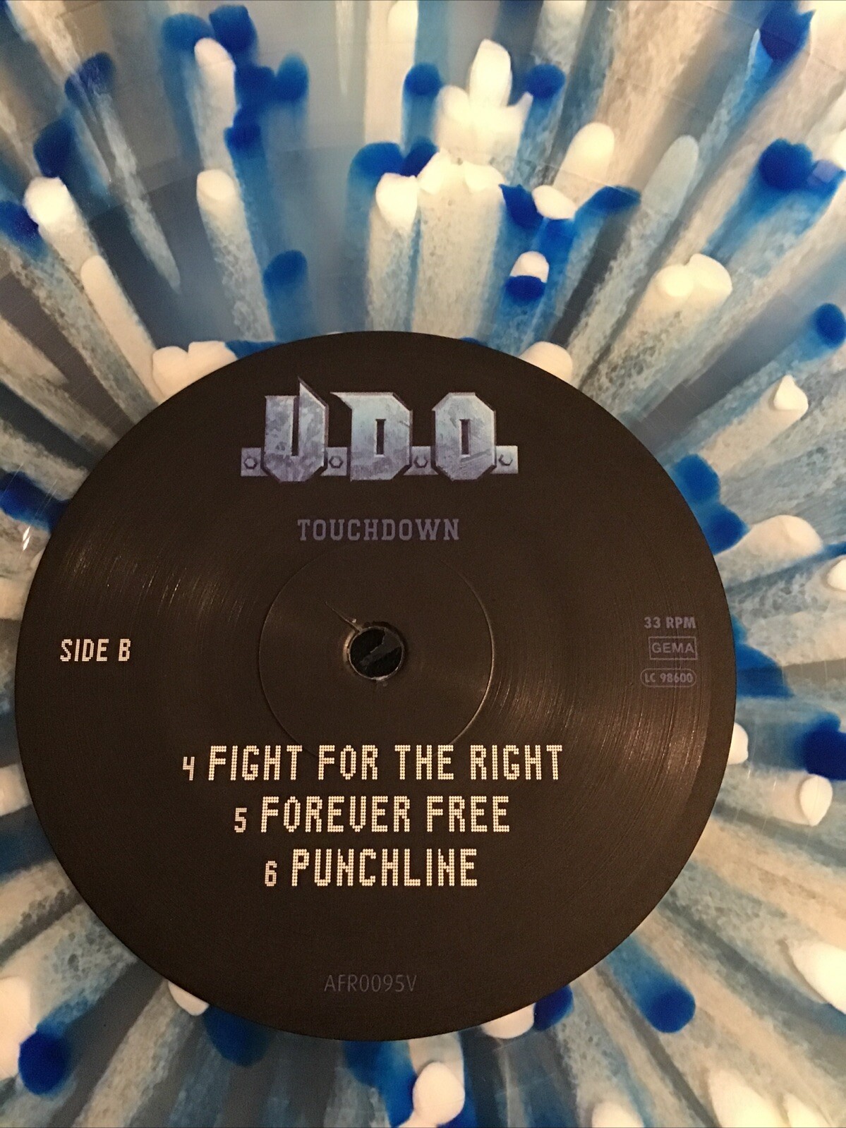 Vinyl Records – U.D.O.- Touchdown- Limited Edition Splatter Pressing, New Signed