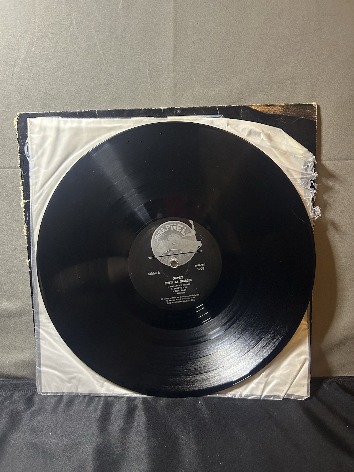 Culprit – Guilty As Charged – SHRAPNEL 1008 US 1983 – RARE VINYL LP. VG