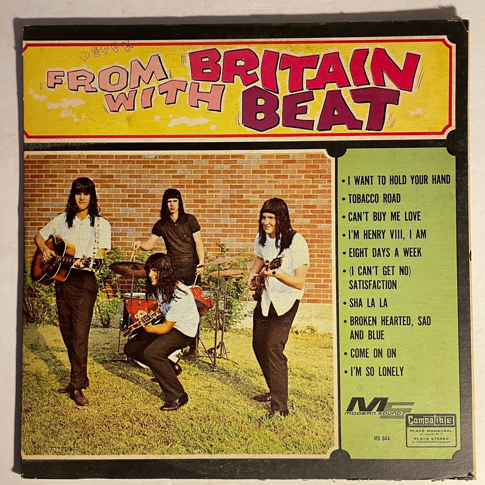 From Britain With Beat Vinyl, LP 1965 Modern Sound – MS 544