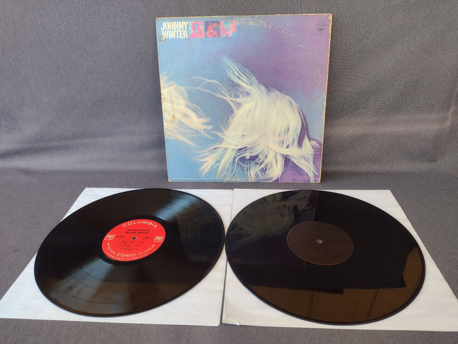JOHNNY WINTER Gatefold SECOND WINTER , Blank Label – Columbia KCS 9947