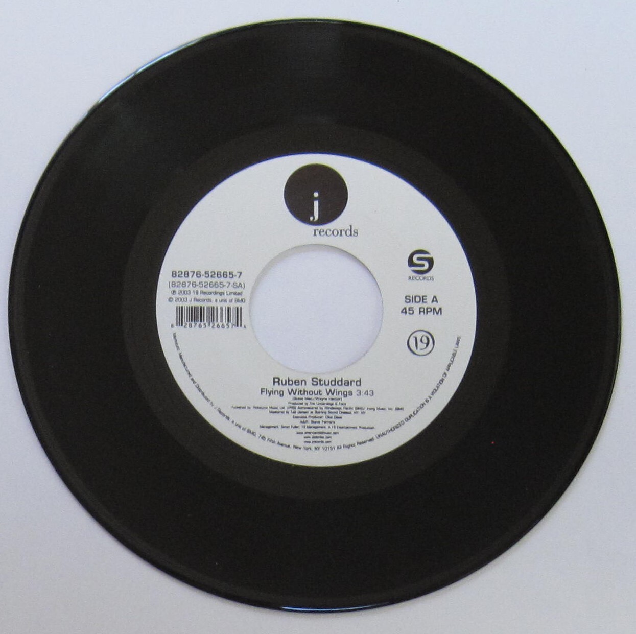 Ruben Studdard – USA 45 – “Flying Without Wings” / “Superstar” – VG+