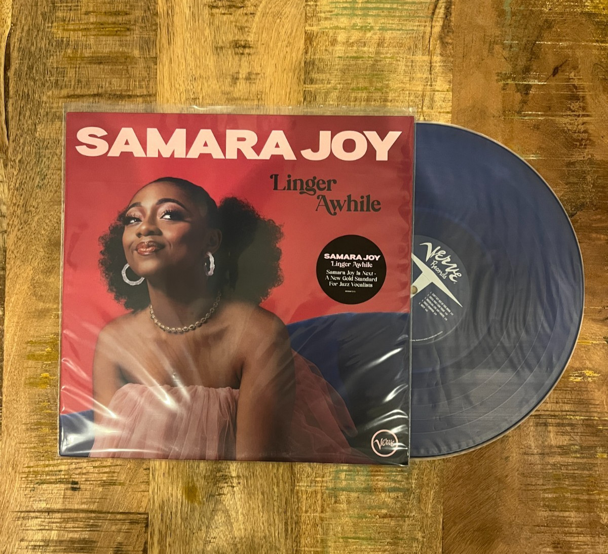 Samara Joy – Linger Awhile [New Vinyl LP] Blue, Clear Vinyl, Ltd Ed