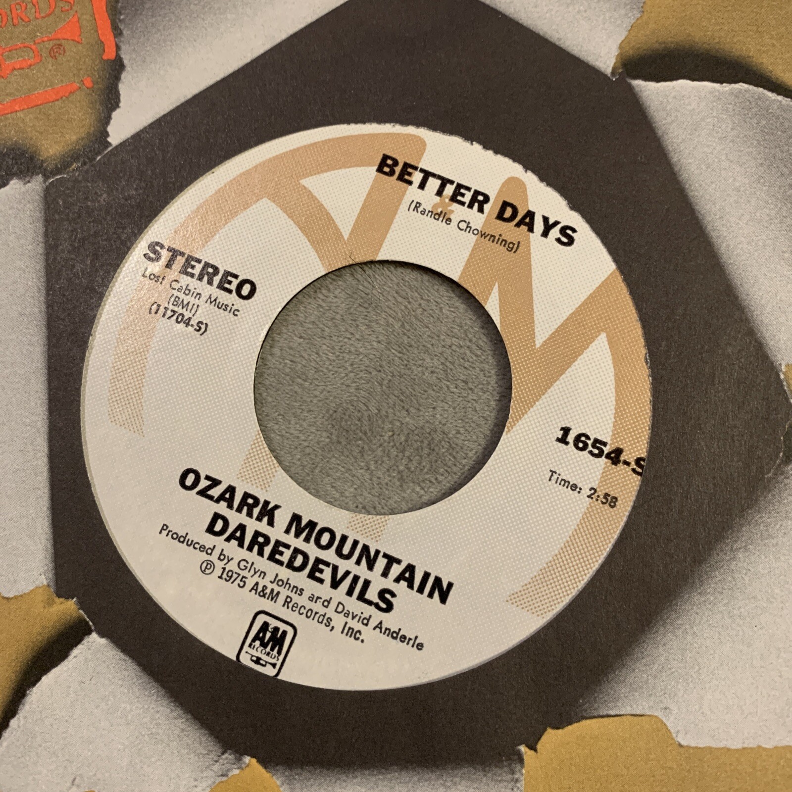 Ozark Mountain Daredevils “Jackie Blue” “Better Days” 45 Vg Tested 1974