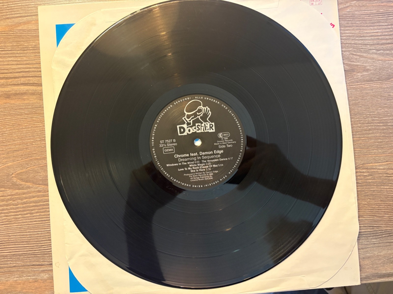 Chrome “Dreaming In Sequence” LP 1986 Dossier ST 7527 Orig German Press VG+