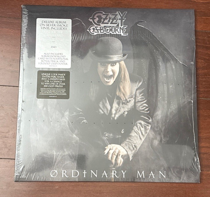 New – Ozzy Osbourne: Ordinary Man Limited Edition – Silver Smoke Vinyl LP Poster