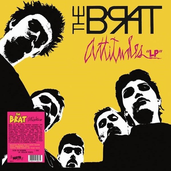 THE BRAT – Attitudes LP (Yellow Vinyl) – PUNK *NEW/COLOR*