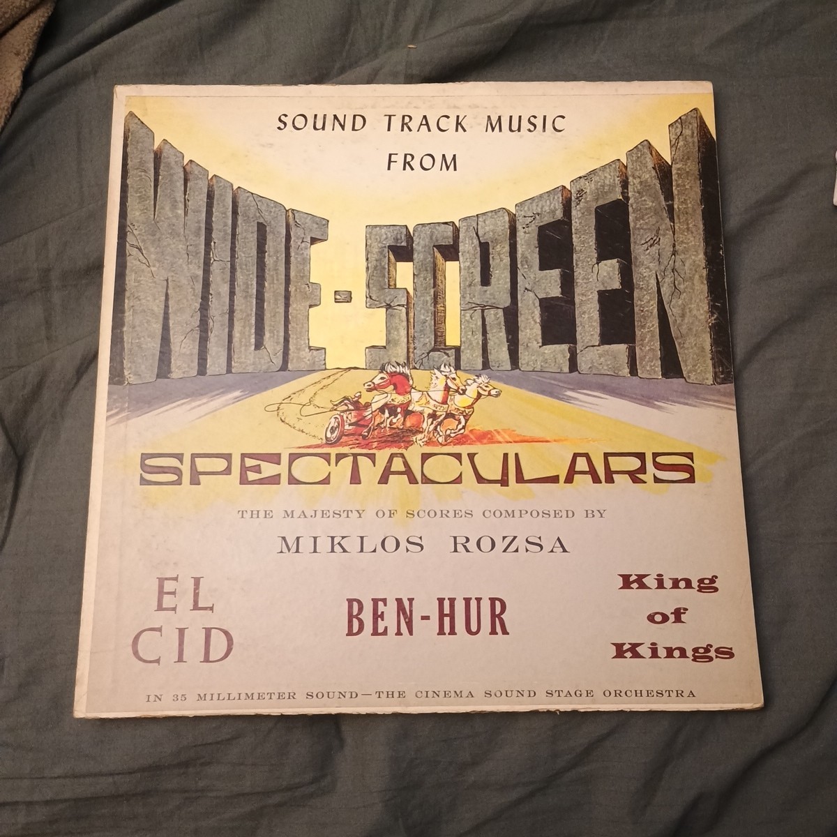 Wide Screen Spectaculars Miklos Rozsa El CID Ben Hur King Of Kings Vinyl 16400