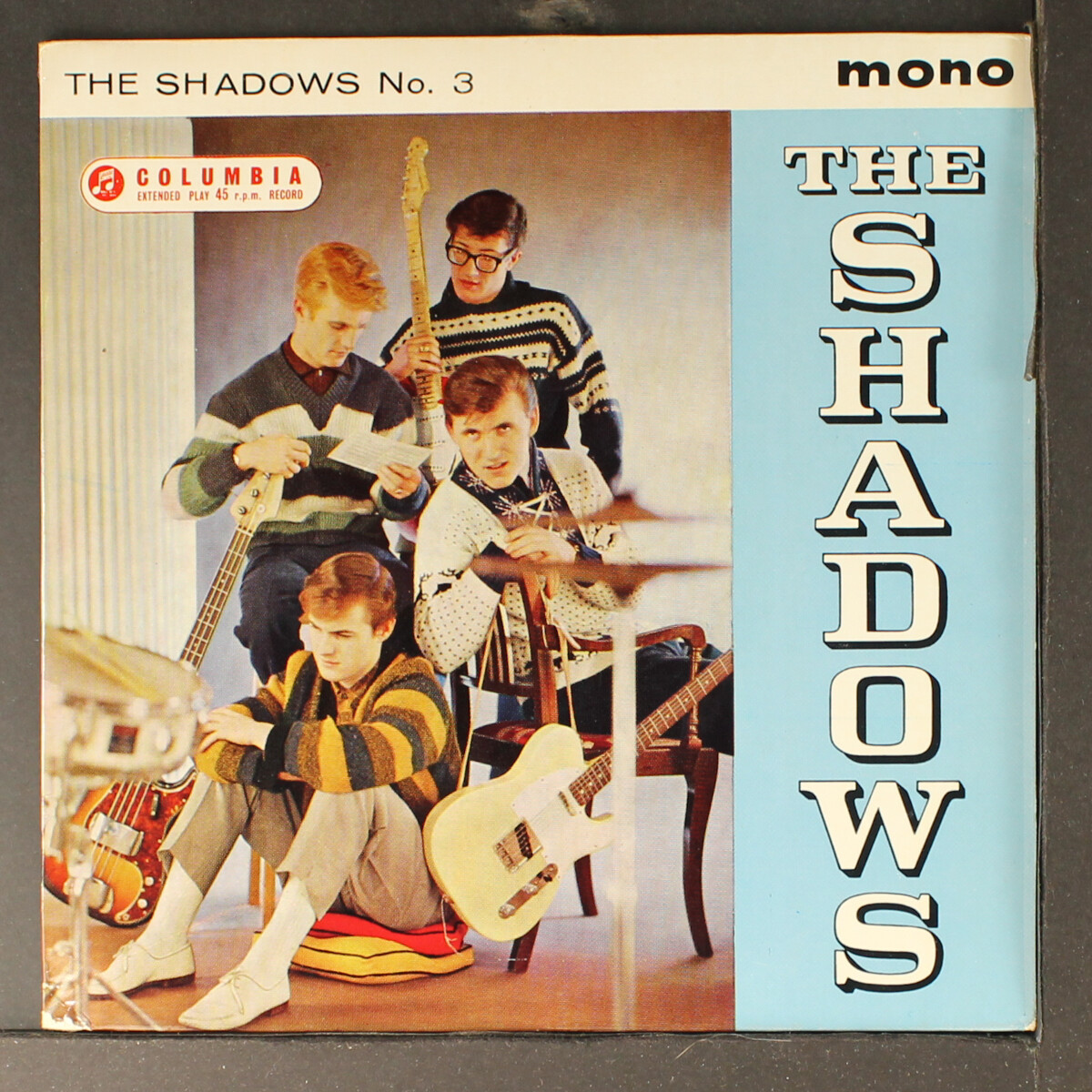 SHADOWS: no. 3 COLUMBIA 7″ Single 45 RPM United Kingdom