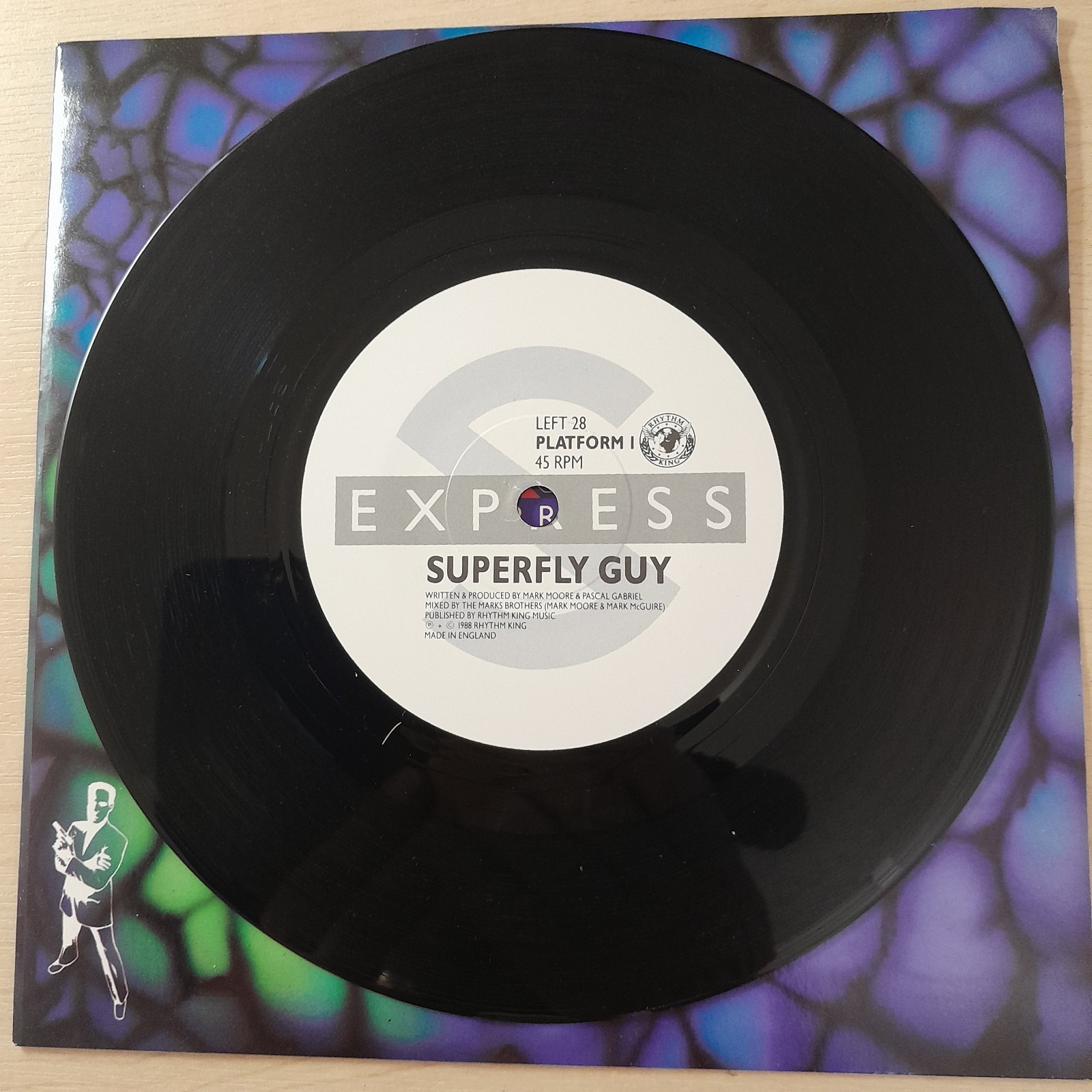 S’EXPRESS – SUPERFLY GUY/FUNKY KILLER – 1988 CLASSIC ACID HOUSE EX/EX VINYL 7″S