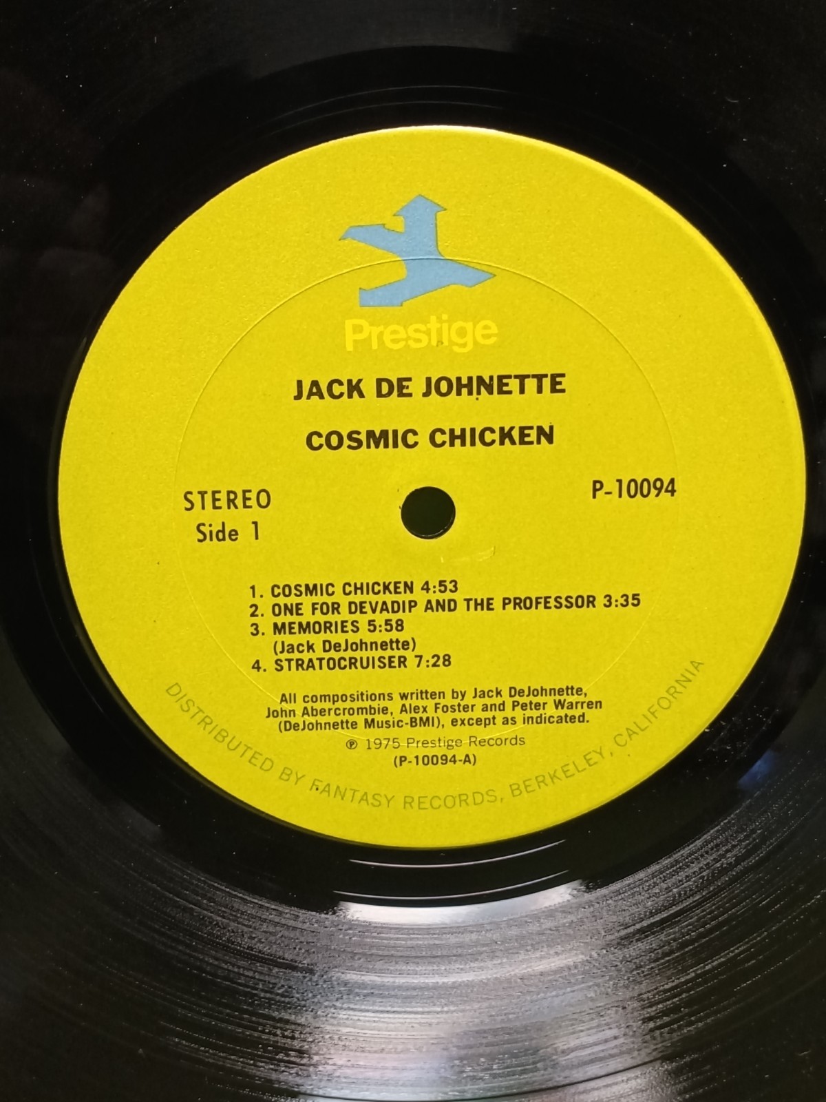 JACK DeJOHNETTE Cosmic Chicken John Abercrombie Alex Foster Peter Warren LP
