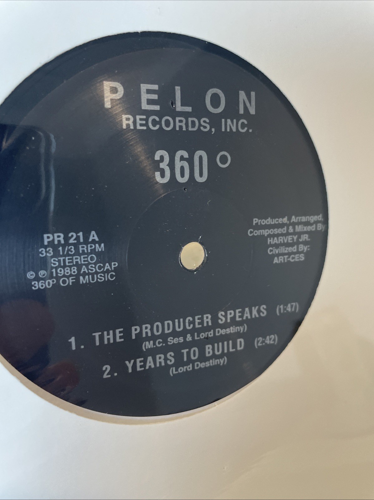360 The Producer Speaks 12″ Vinyl Record Pelon Sealed Reissue