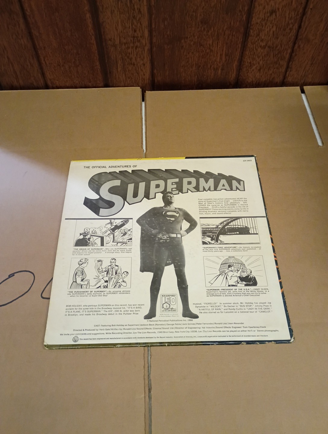 The Official Adventures–Superman LP 1966 LEO THE LION/MGM CH-1022