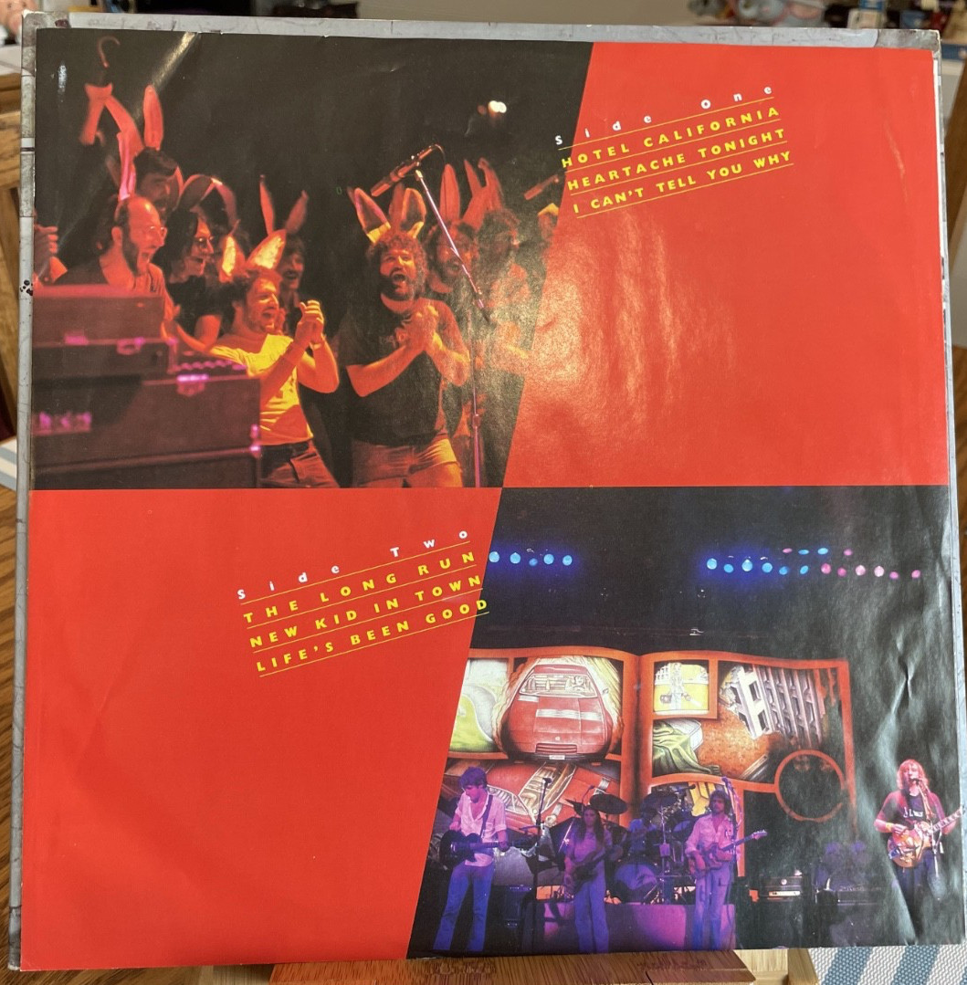 The Eagles Eagles Live 2-LP BB-705-A 1980 First Pressing w/ Poster