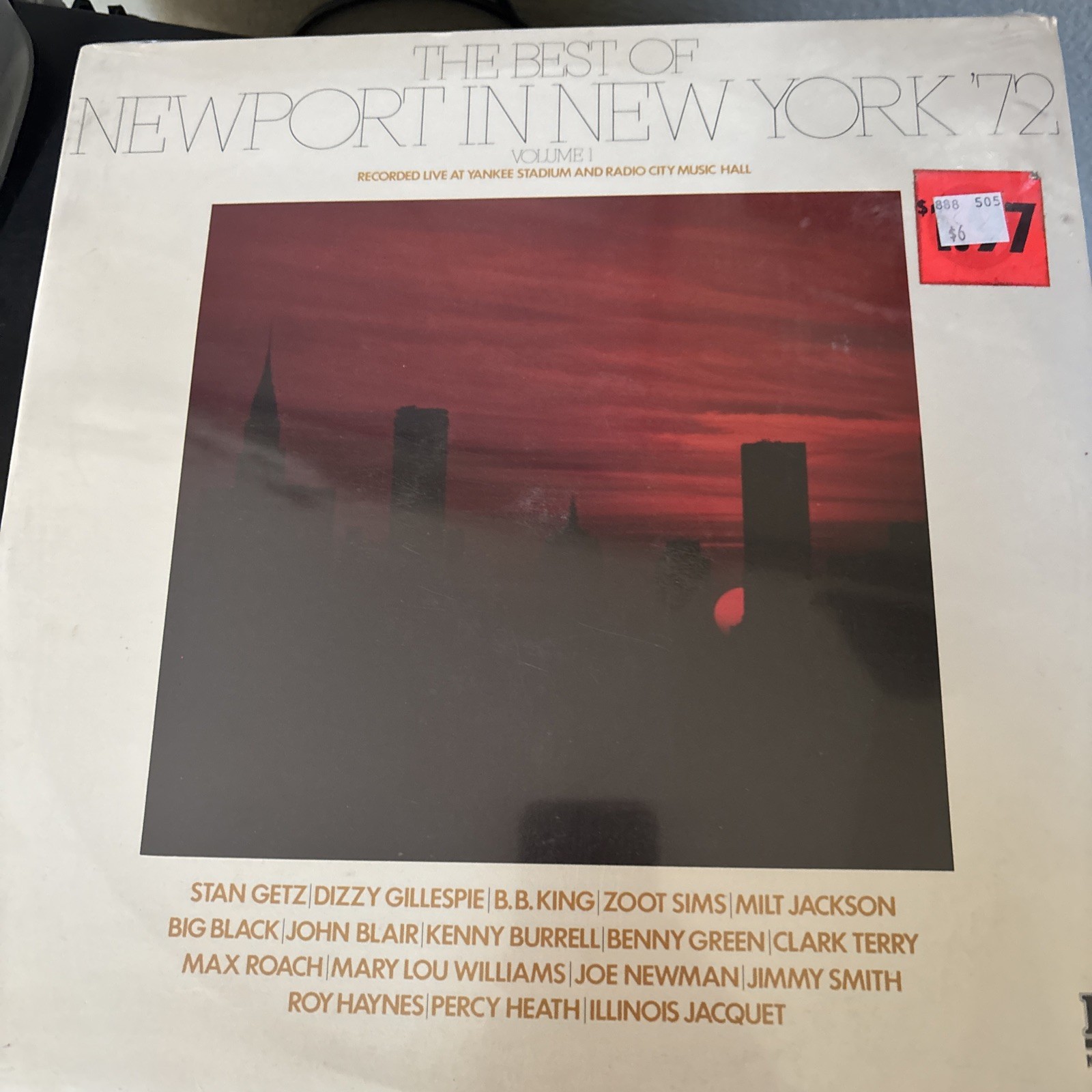 The best of Newport In New York ‘72 Volume 1 LP Live Getz Gillespie Zoot Sims