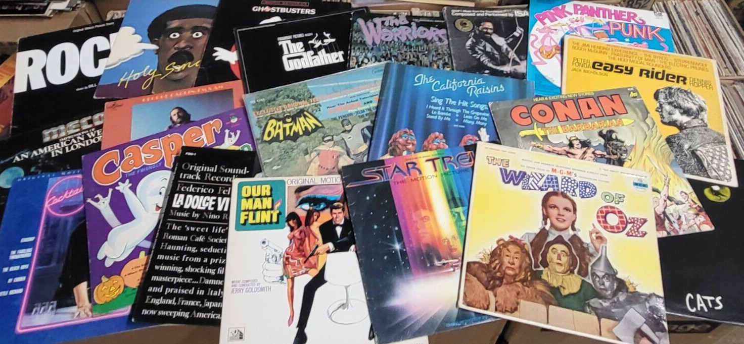 ALL Movie Soundtrack Craft LOT of 20 — 12″ LP VINYL Record albums COVERS ONLY