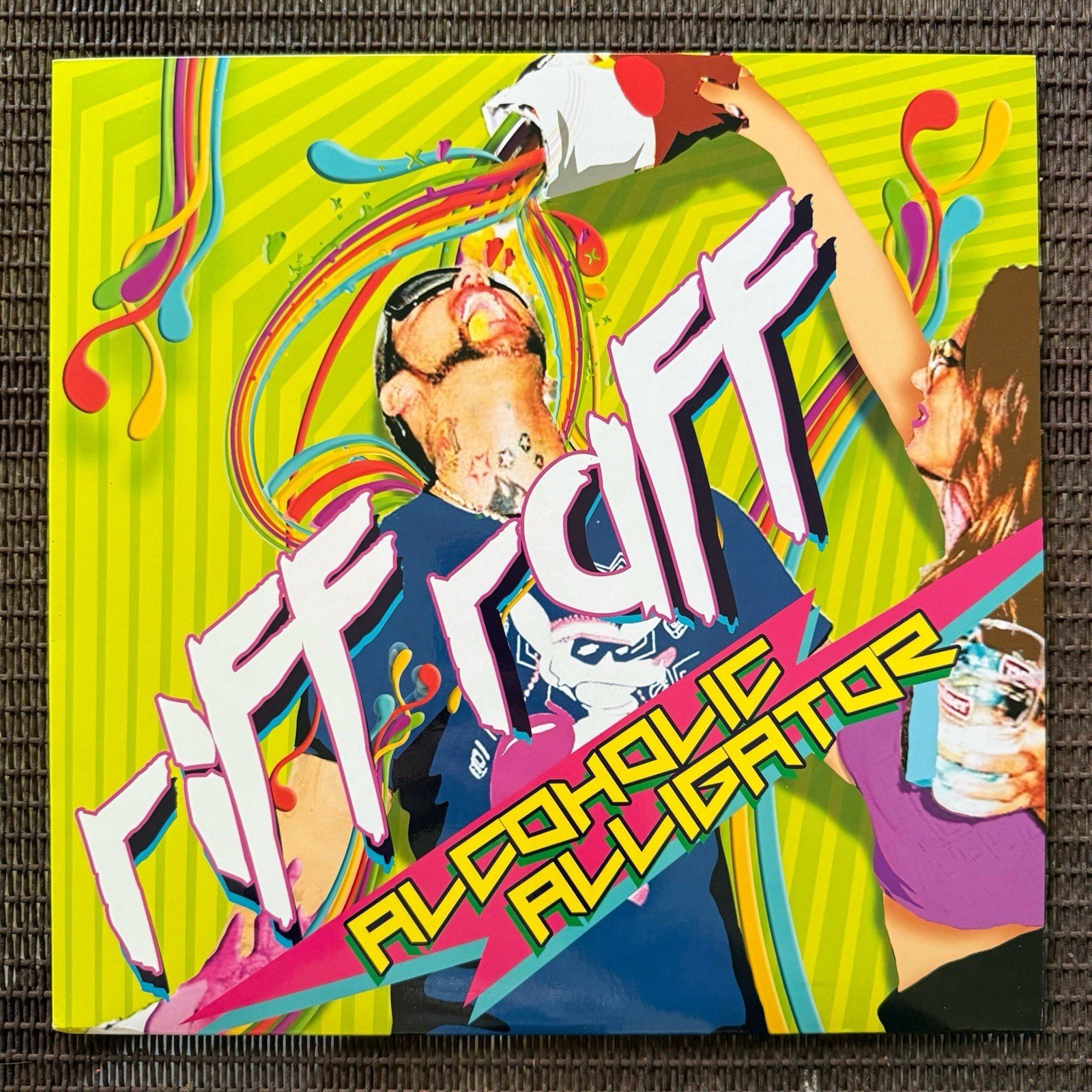 Riff Raff Alcoholic Alligator Multi-Color Splatter LP 2018 X-Ray Records