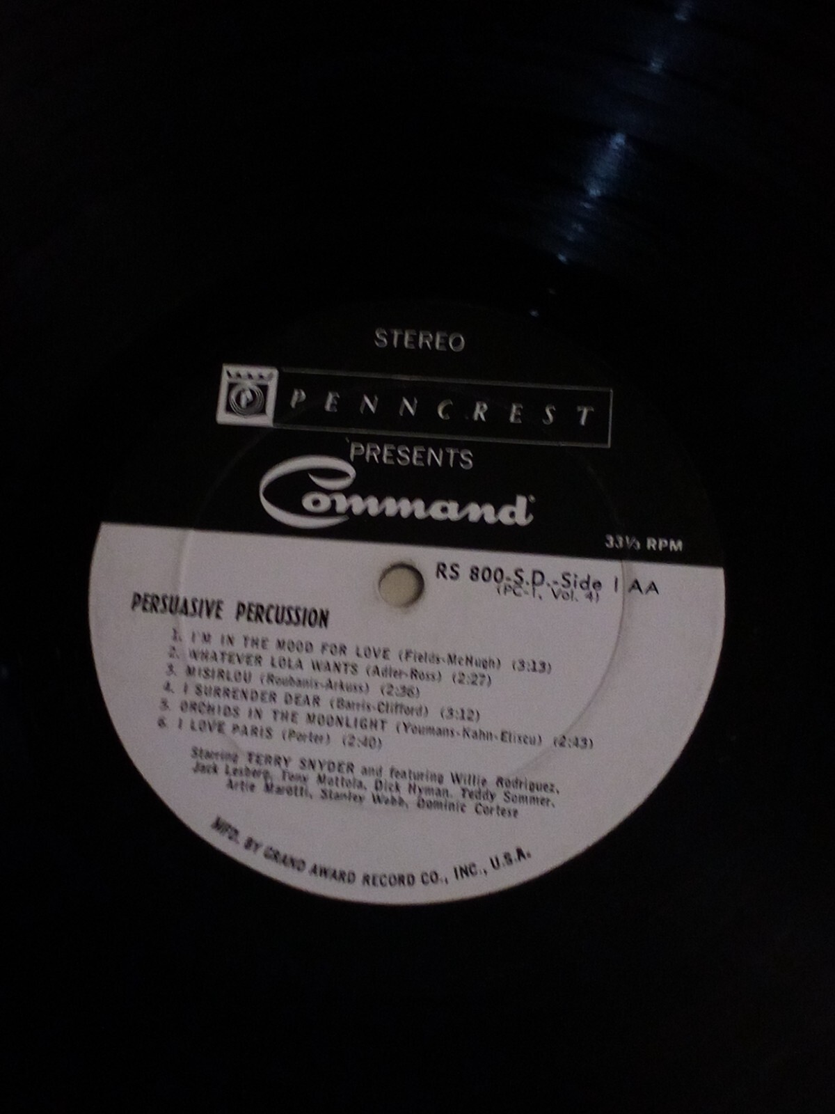 Persuasive Percussion Vol.3,Command,PC1-SD Record