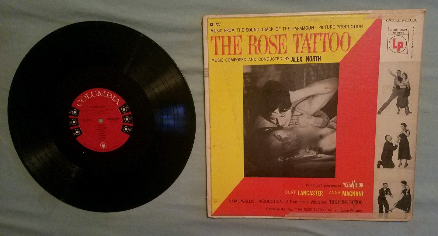 Music Soundtrack The Rose Tattoo LP Alex North Columbia Records 6 eye CL-727