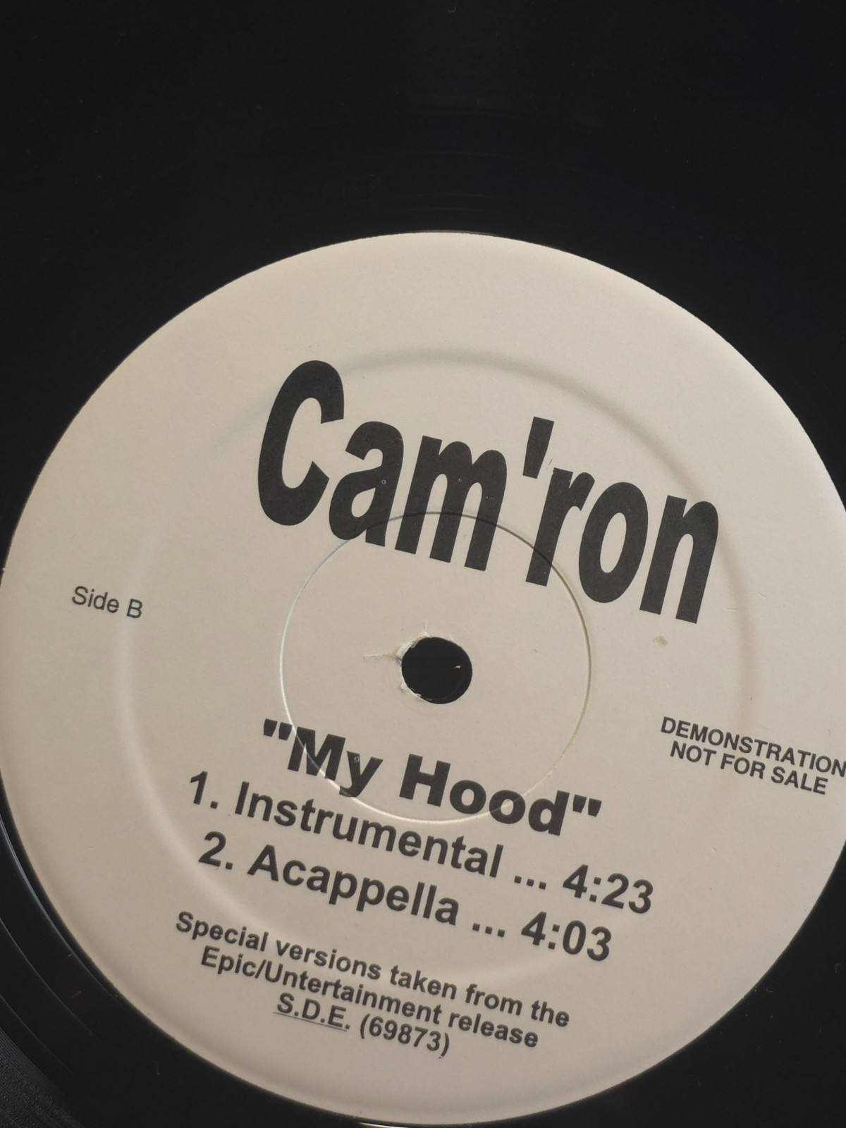 CAM’RON~~MY HOOD 12″ Hip Hop Rap R&B White-Label Promo