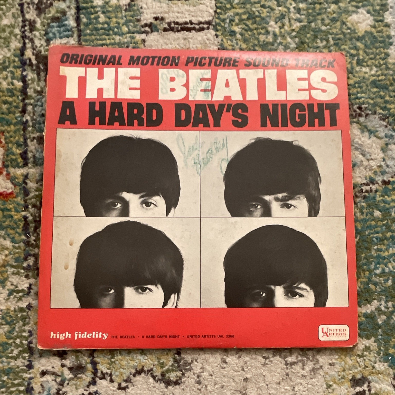 The Beatles – A Hard Day’s Night OST 12″ Vinyl LP Mono Untested