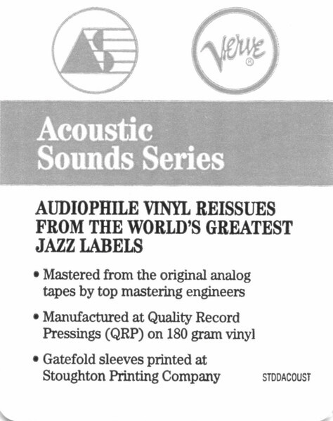 Getz / Gilberto Featuring Antonio Carlos Jobim | Remastered } Acoustic Sounds Vi