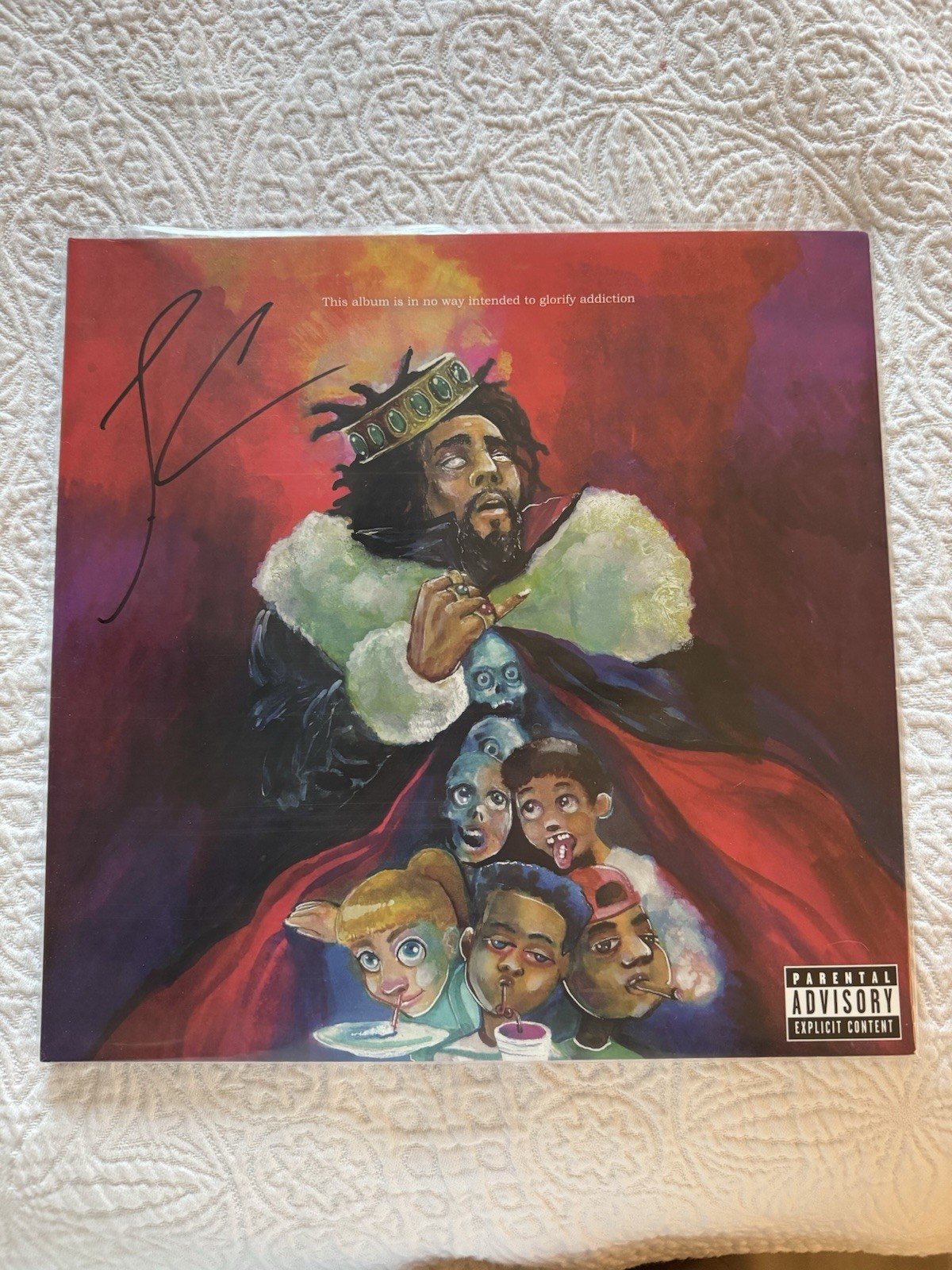 Signed J. Cole KOD 2018 12″ LP Red Colored Vinyl