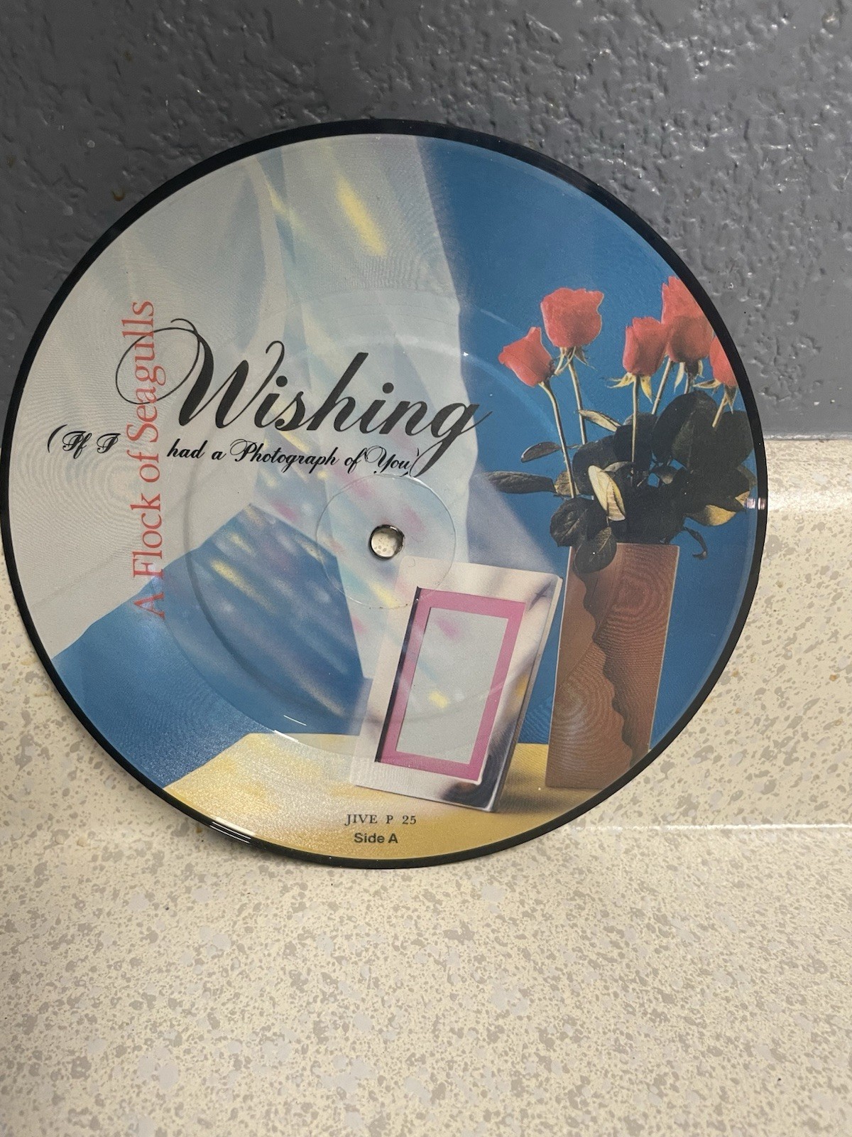 FLOCK OF SEAGULLS Wishing Photograph Of You 1982 Single 7″ Vinyl PICTURE DISC 45