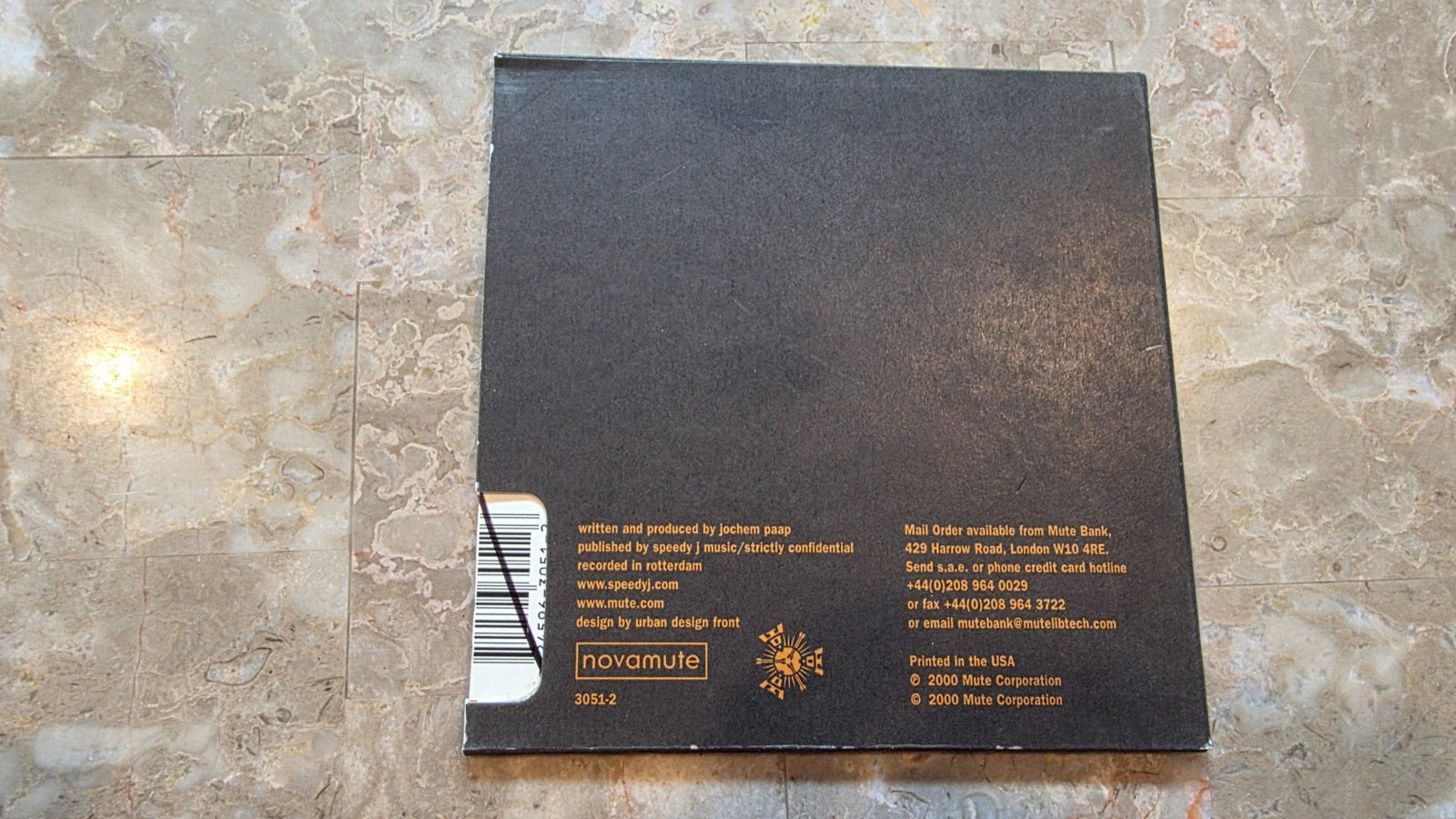 Speedy J A Shocking Hobby VERY RARE CD FREE SHIPPING