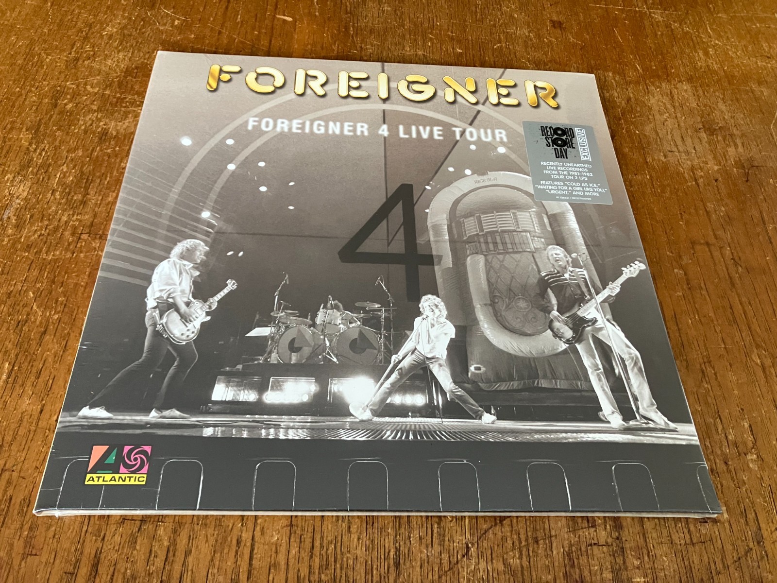 FOREIGNER Foreigner 4 Live Tour 2-LP BLACK Vinyl Gatefold 2026 RECORD STORE DAY