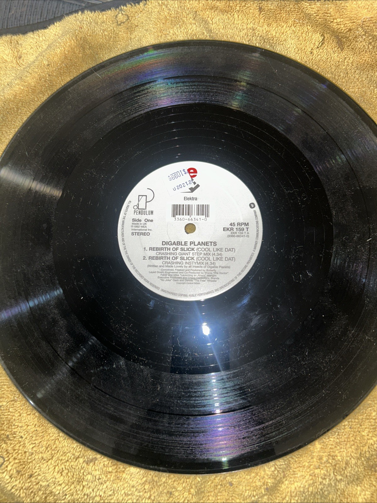 Digable Planets Rebirth Of Slick (Cool Like Dat) 7″ US 1992 Elektra EX 45