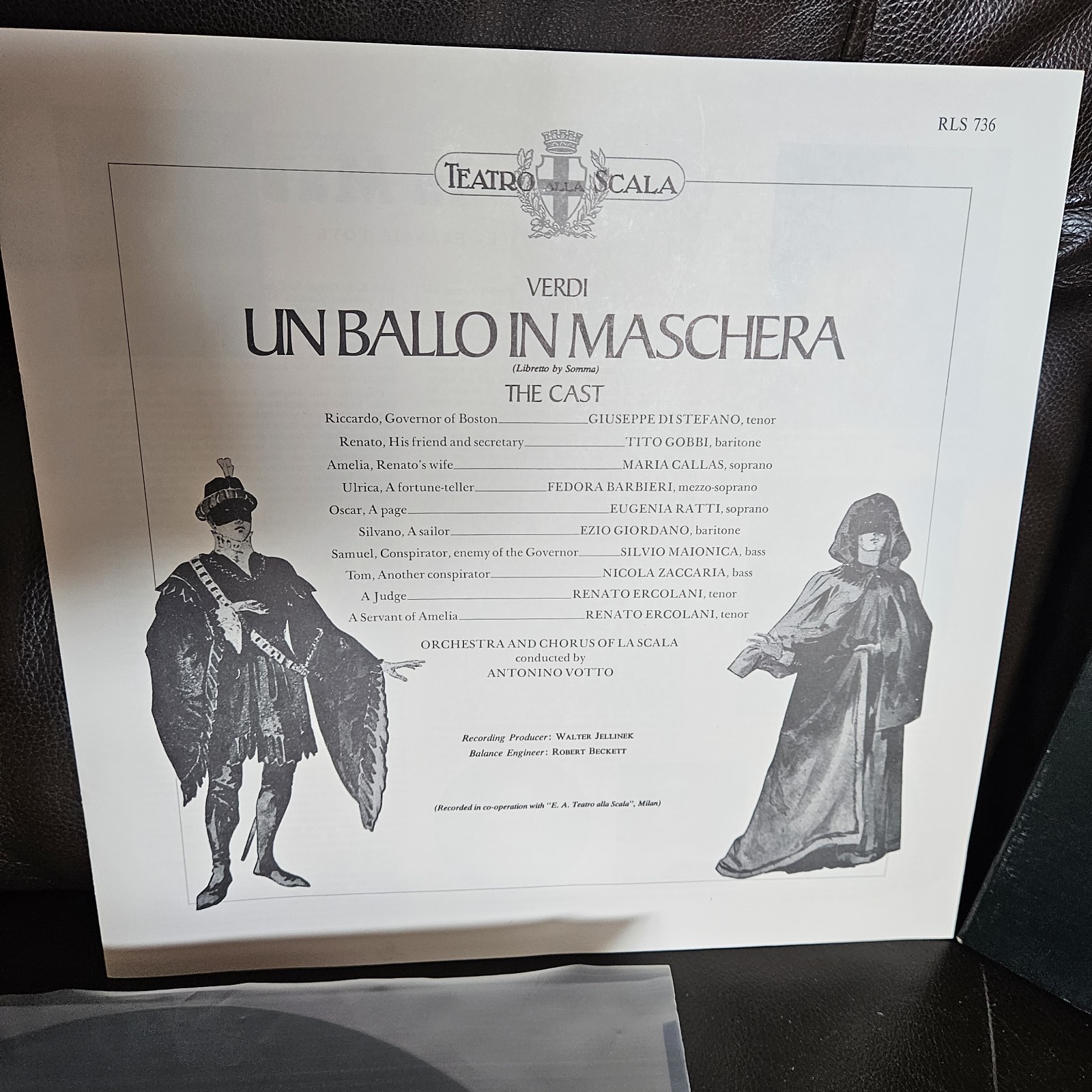 Verdi – Un Ballo In Maschera MARIA CALLAS TITO GOBBI ANTONINO VOTTO 3xLP NM -G1