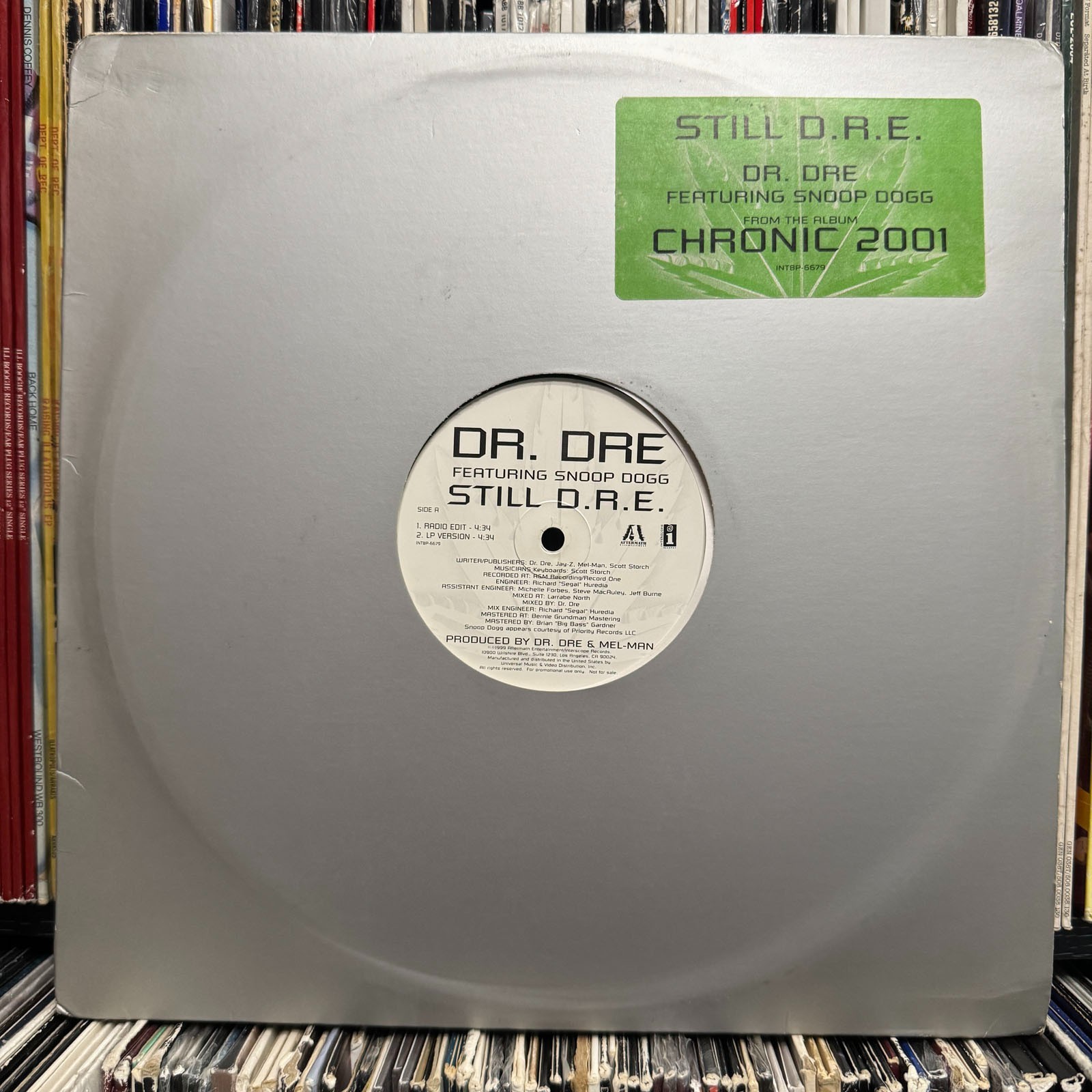 DR. DRE + SNOOP DOGG – STILL D.R.E. (GREEN VINYL) (12″) 1999!! RARE!! CHRONIC