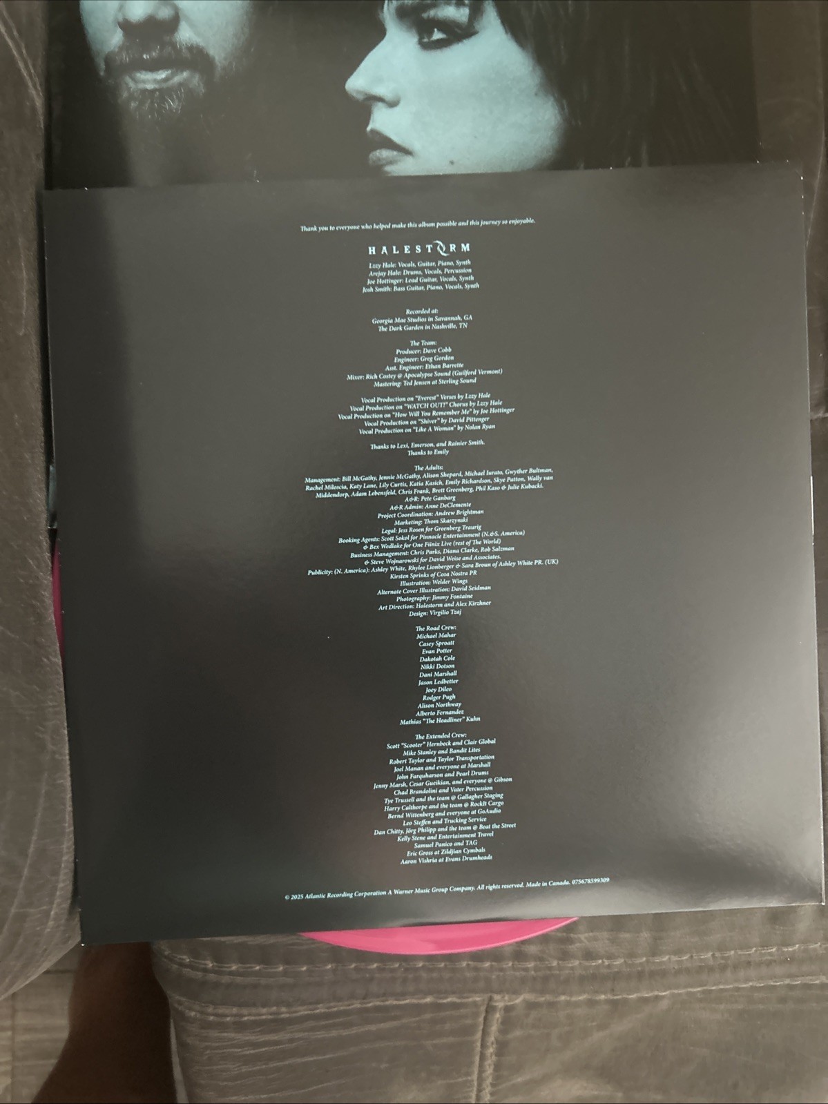 HALESTORM – EVEREST – EXCLUSIVE OPAQUE HOT PINK VINYL LP – NEAR MINT