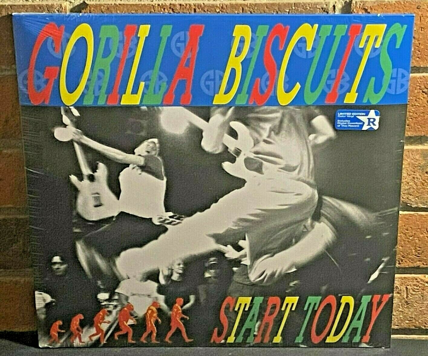 GORILLA BISCUITS – Start Today, Ltd RED COLORED VINYL LP + Download New & Sealed