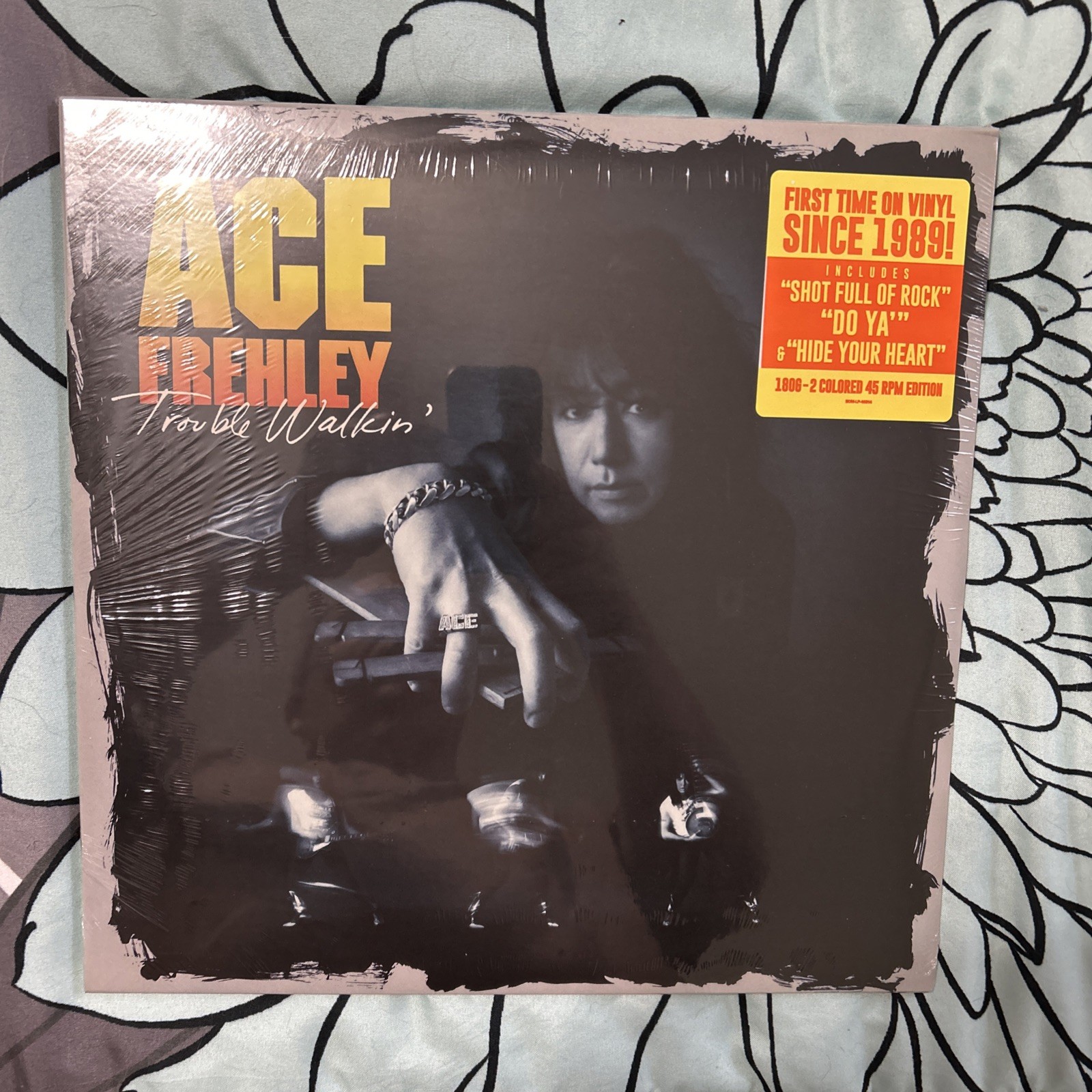 Kiss SEALED Dbl Lp Ace Frehley TROUBLE WALKIN w Hype Sticker RSD LIMITED EDITION
