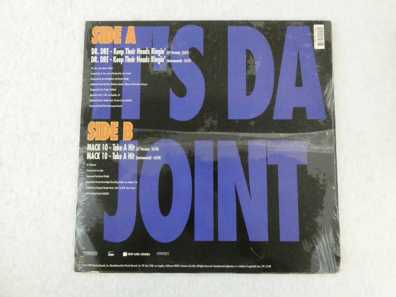 SEALED Dr. Dre / Mack 10 Keep Their Heads Ringin’ / Take A Hit “FRIDAY” SNDTRK