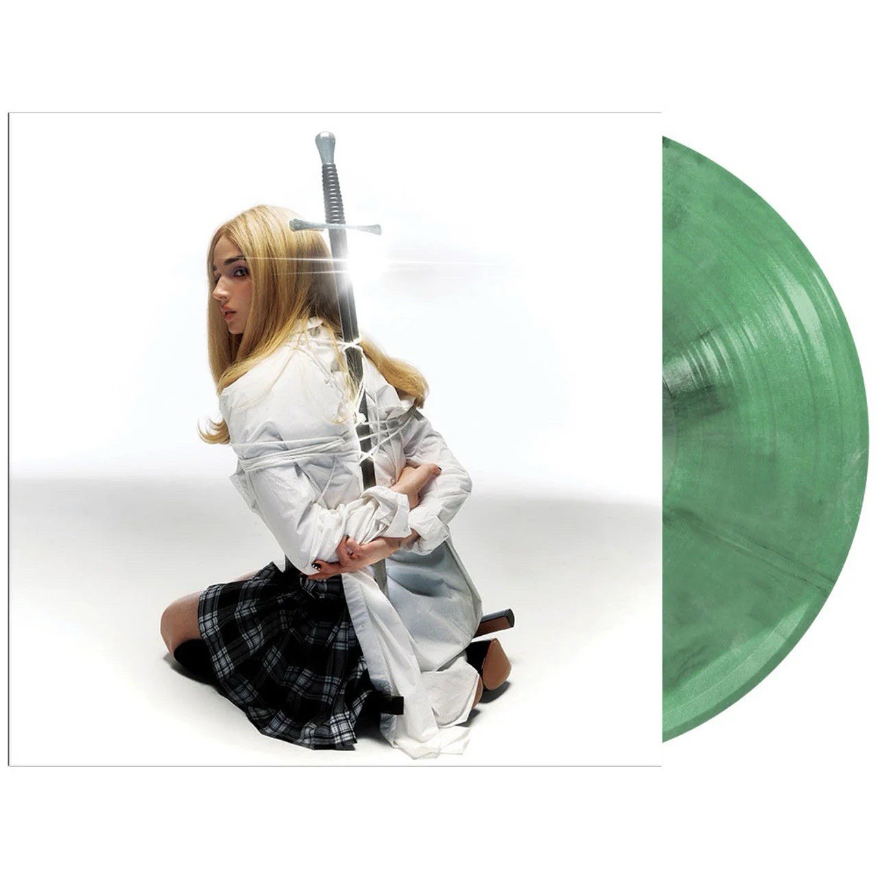 Poppy – Zig Mint Green, Black & White Marble Vinyl LP Record