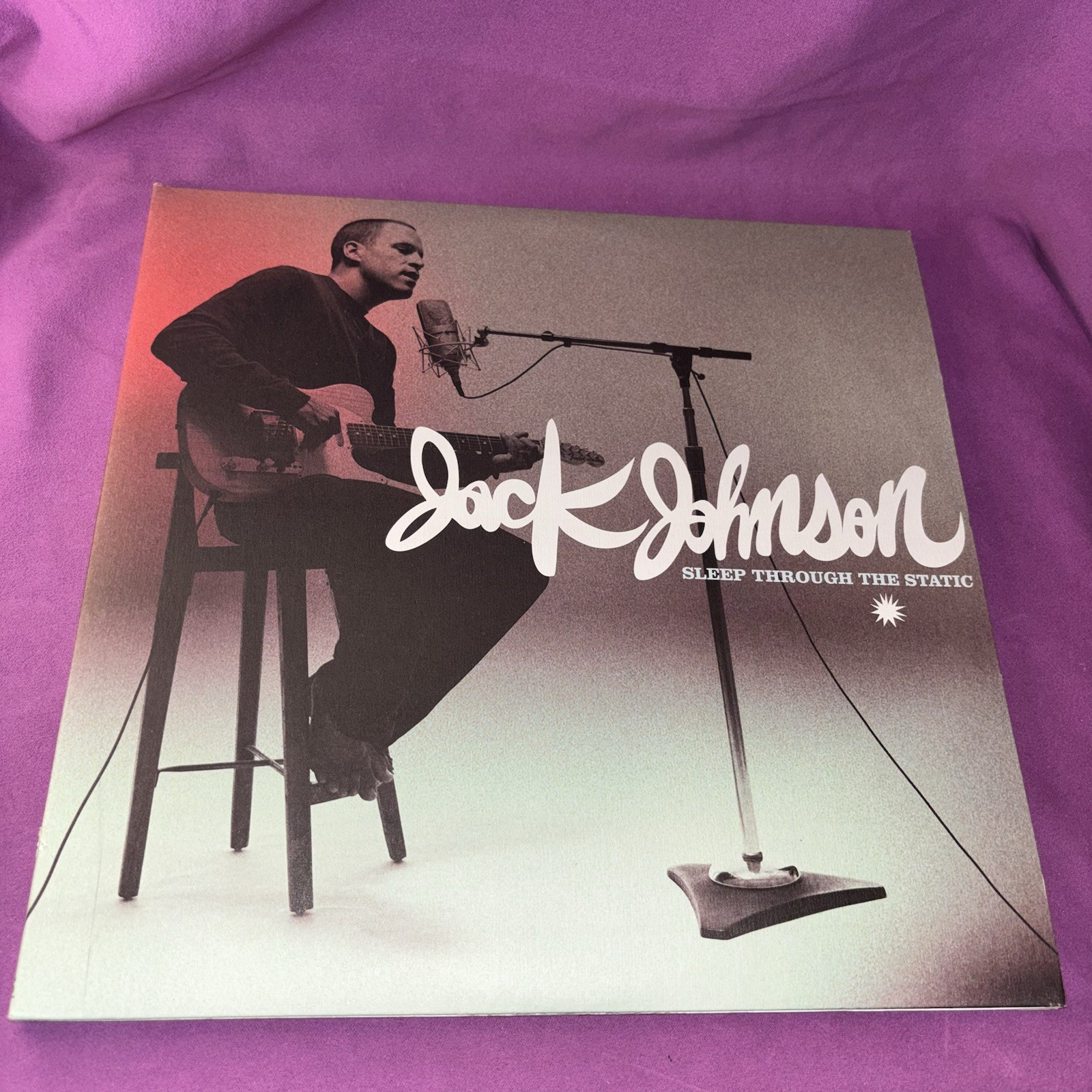Jack Johnson Sleep Through The Static Original 2008 Double LP Vinyl Record RARE