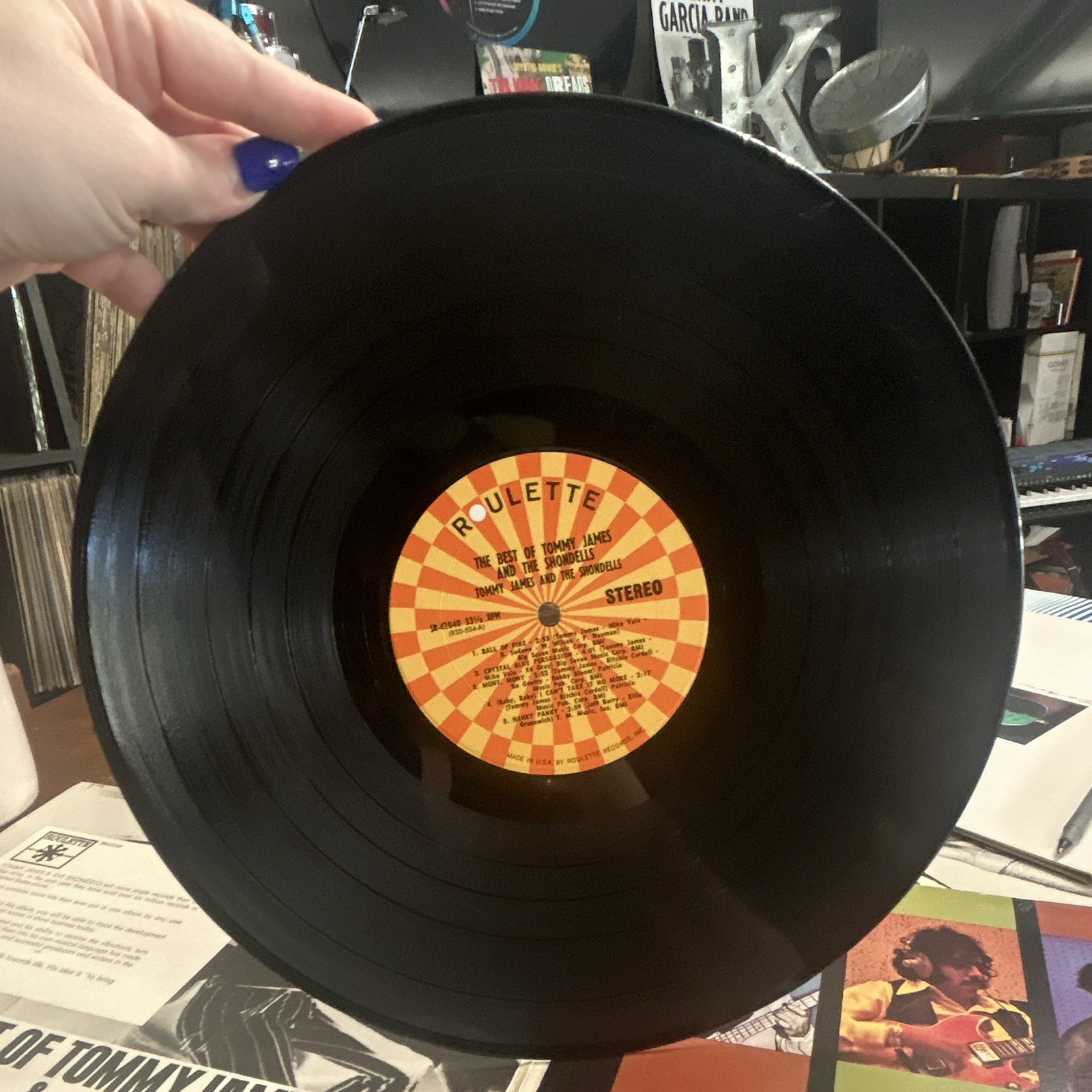 Tommy James & The Shondells Best Of 12″ Vinyl LP Stereo Roulette SR42040