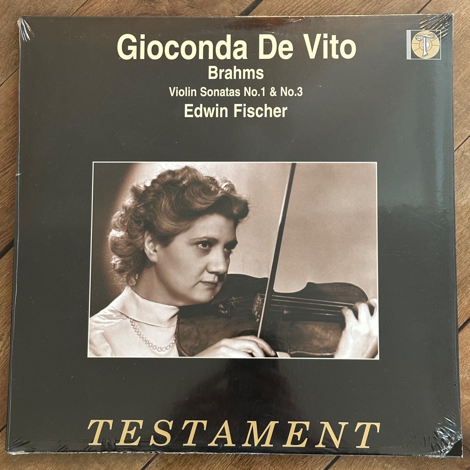 Gioconda De Vito SEALED! mint Brahms Violin No 1 & 3 Fischer Testament lp