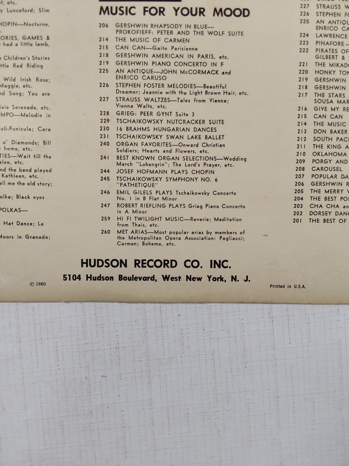 Hudson Dance Orchestra Led By Jud Judson Dorsey Dance Style 33RPM Record