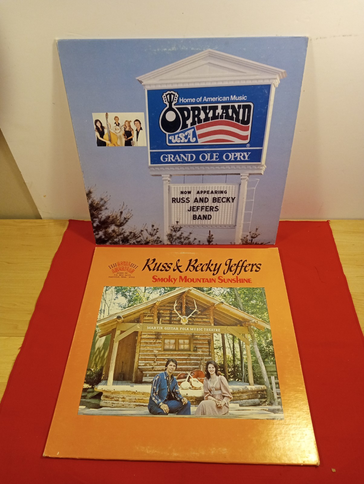 Russ & Becky Jeffers – Opryland AUTOGRAPHED + Smokey Mtn Sunshine/ Vinyl Lp/…