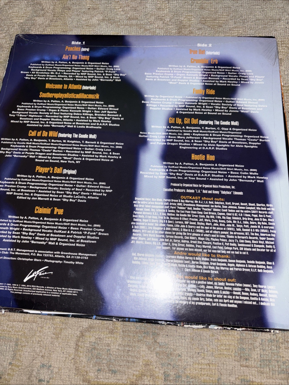 Three OutKast Atliens/Aquemini/Southernplayalistical One Sealed LP Vinyl Bundle]