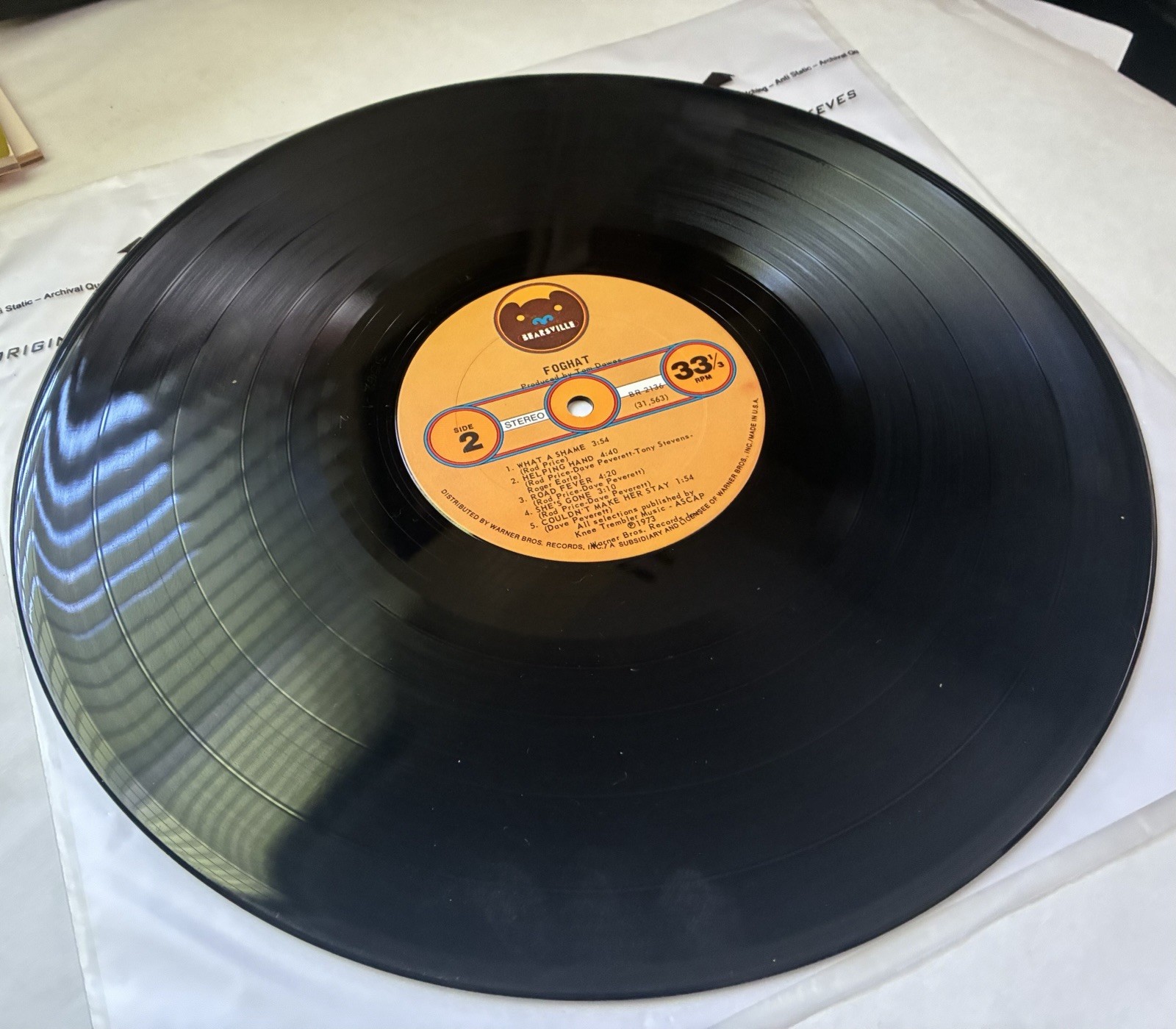 FOGHAT Self Titled 1973 LP BR 2136