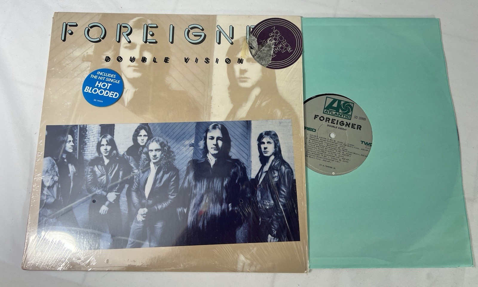 1978 Foreigner LP “Double Vision” Atlantic SD 19999 – Shrink, Hype – EXC/EXC