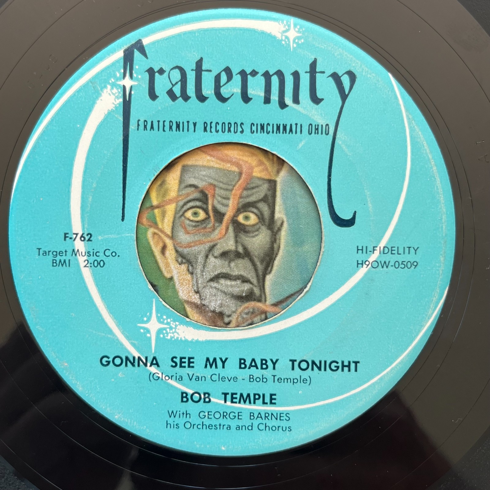 HEAR Bob Temple 45 Gonna See My Baby Tonight / Hang My Hat teen rockabilly EX