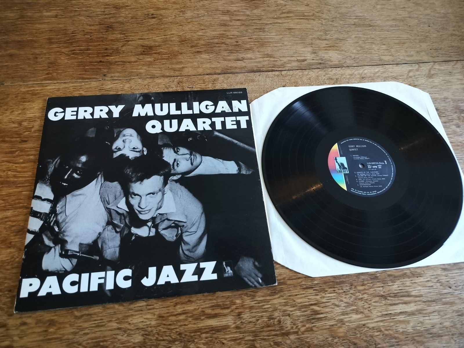 Gerry Mulligan Quartet Pacific Jazz Japan ’74 Liberty LLR-88026 Chet Baker EX LP