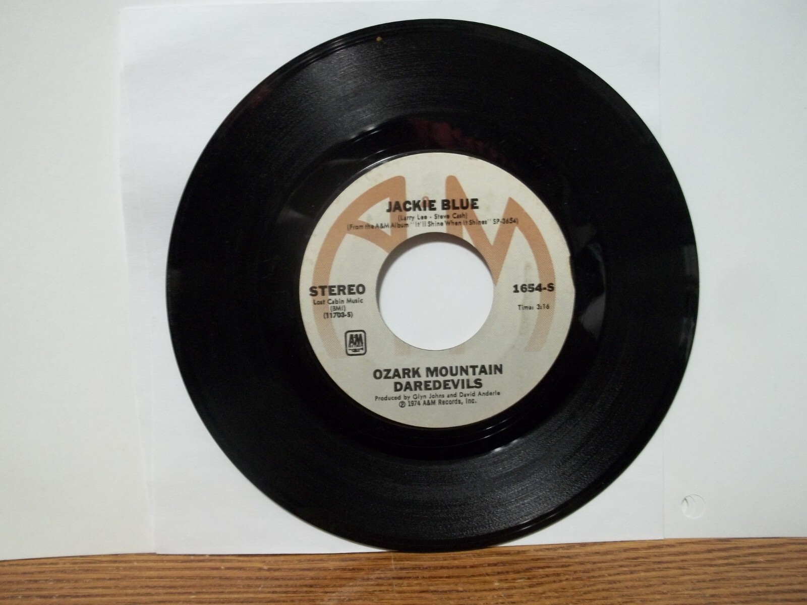 1975 Ozark Mountain Daredevils – Jackie Blue – Better Days 45 A&M record