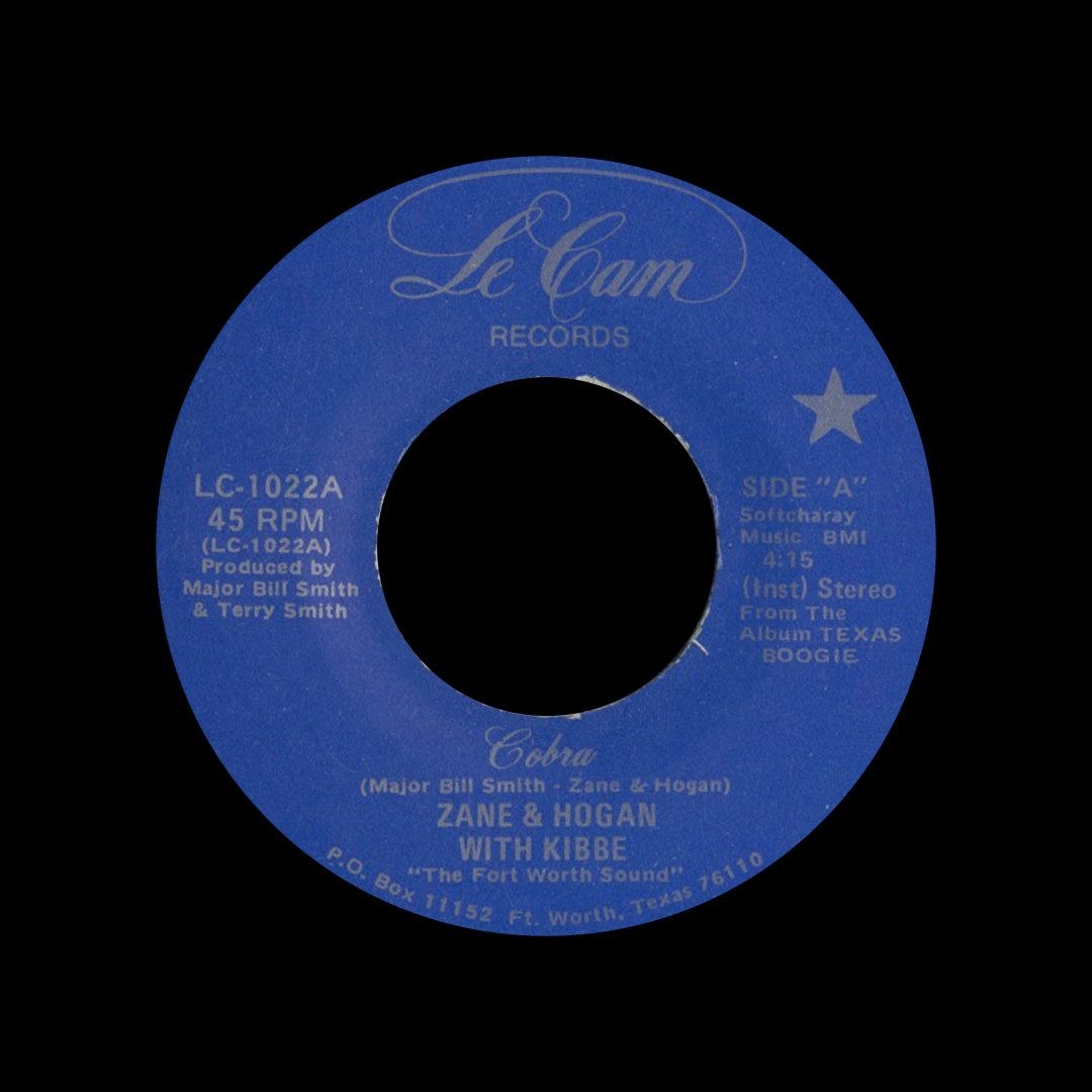 Kibbe / Zane & Hogan Cobra / Tokyo Nights Le Cam Records Vinyl 7